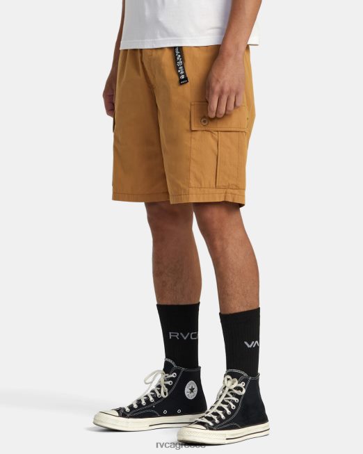 R422N874 αστική χρησιμότητα 18 ελαστικό σορτς RVCA άνδρες καμήλα είδη ένδυσης
