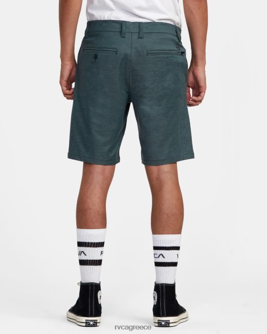 R422N8758 πίσω σε υβριδικό σορτς 19 RVCA άνδρες κυνηγός πράσινος είδη ένδυσης