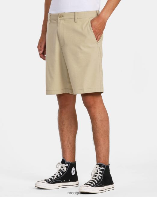 R422N8780 στιλέτα chino υβριδικό παντελόνι RVCA άνδρες χακί είδη ένδυσης