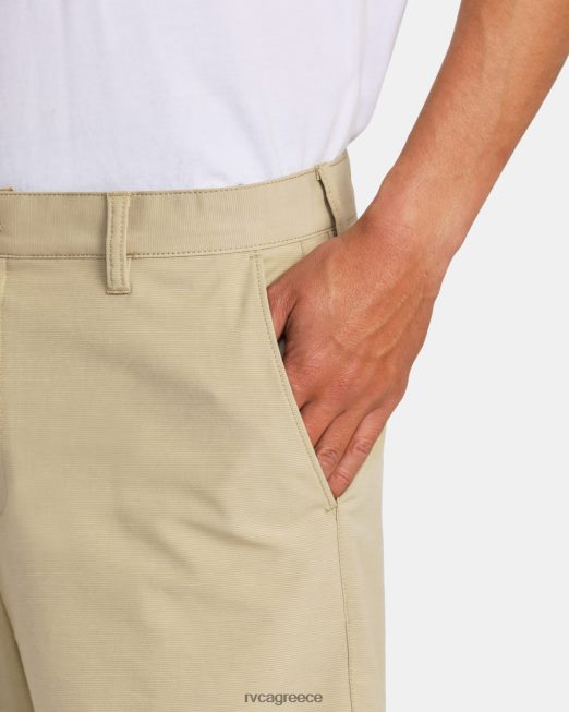 R422N8780 στιλέτα chino υβριδικό παντελόνι RVCA άνδρες χακί είδη ένδυσης