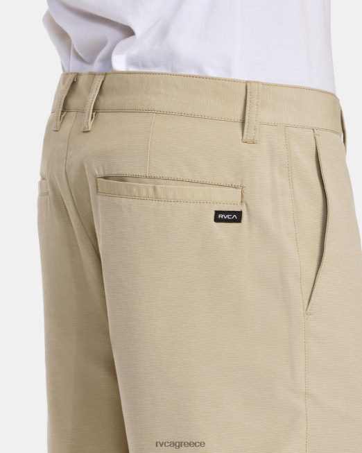 R422N8780 στιλέτα chino υβριδικό παντελόνι RVCA άνδρες χακί είδη ένδυσης