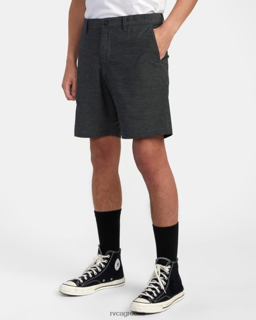 R422N8812 στιλέτα chino υβριδικό παντελόνι RVCA άνδρες μαύρος είδη ένδυσης