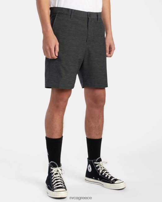 R422N8812 στιλέτα chino υβριδικό παντελόνι RVCA άνδρες μαύρος είδη ένδυσης