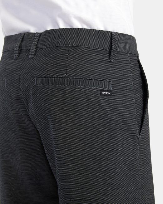 R422N8812 στιλέτα chino υβριδικό παντελόνι RVCA άνδρες μαύρος είδη ένδυσης