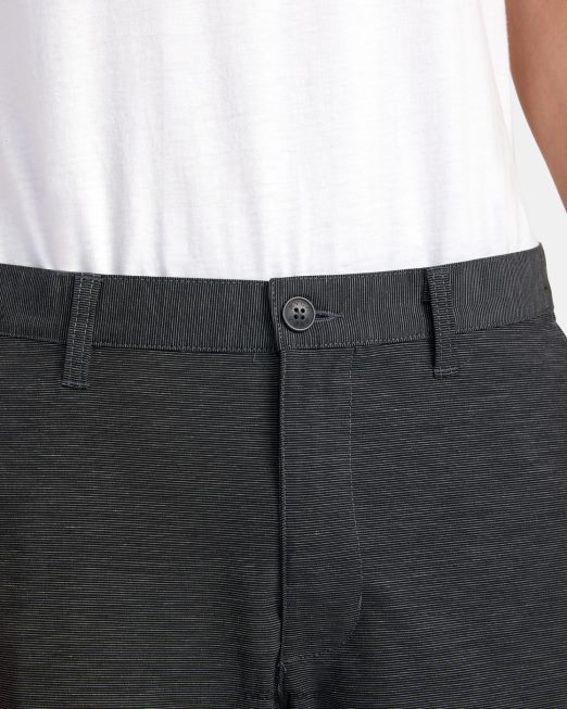 R422N8812 στιλέτα chino υβριδικό παντελόνι RVCA άνδρες μαύρος είδη ένδυσης
