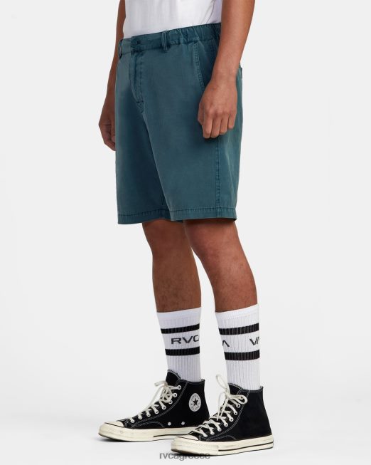 R422N8874 all time coastal rinsed hybrid 19 σορτς RVCA άνδρες μπλε πάπιας είδη ένδυσης