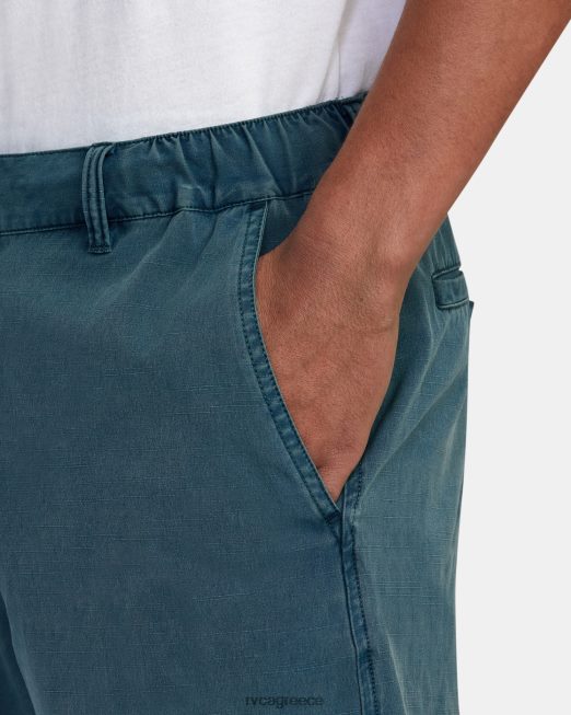 R422N8874 all time coastal rinsed hybrid 19 σορτς RVCA άνδρες μπλε πάπιας είδη ένδυσης