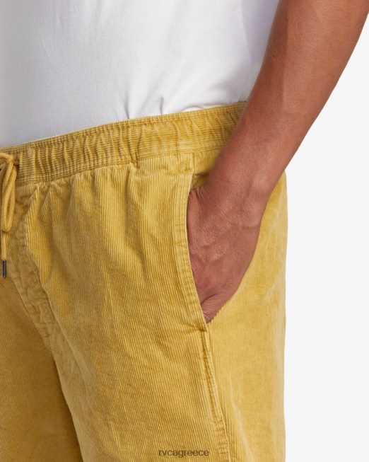 R422N8921 κοτλέ σορτς escape ελαστική μέση 17 RVCA άνδρες νότια βρύα είδη ένδυσης