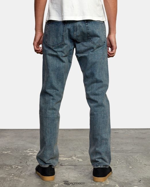 R422N8807 Σαββατοκύριακο σε ίσια εφαρμογή τζιν RVCA άνδρες σκοτεινό vintage είδη ένδυσης