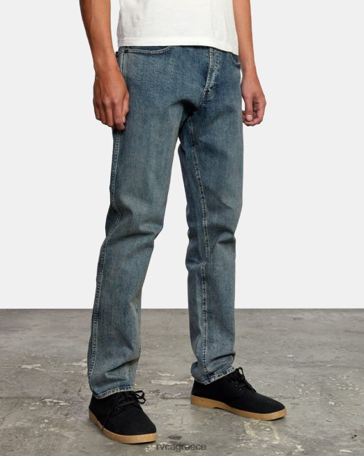 R422N8807 Σαββατοκύριακο σε ίσια εφαρμογή τζιν RVCA άνδρες σκοτεινό vintage είδη ένδυσης