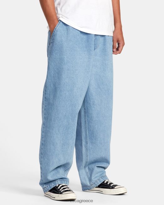 R422N8880 τζιν τζιν με ελαστική μέση zach allen RVCA άνδρες 90s μπλε είδη ένδυσης