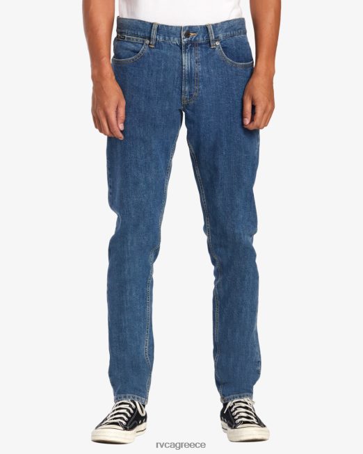 R422N8887 Σαββατοκύριακο σε ίσια εφαρμογή τζιν RVCA άνδρες ελαφρύ vintage πλύσιμο είδη ένδυσης