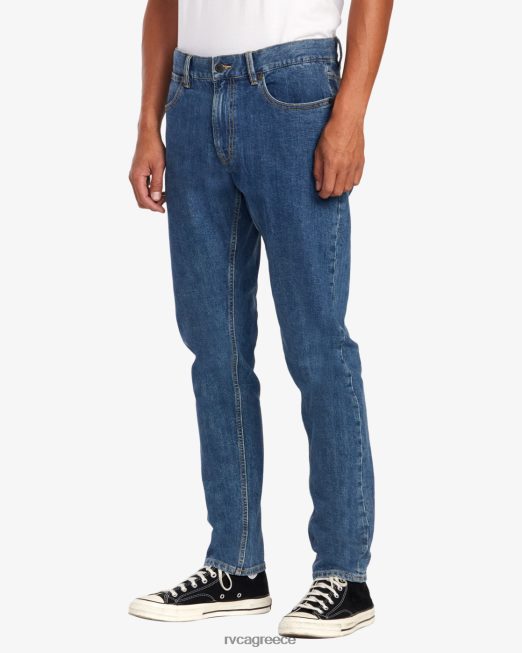 R422N8887 Σαββατοκύριακο σε ίσια εφαρμογή τζιν RVCA άνδρες ελαφρύ vintage πλύσιμο είδη ένδυσης