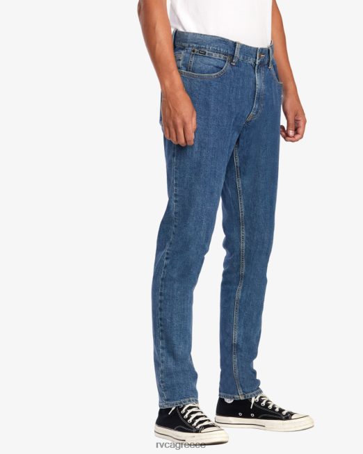 R422N8887 Σαββατοκύριακο σε ίσια εφαρμογή τζιν RVCA άνδρες ελαφρύ vintage πλύσιμο είδη ένδυσης