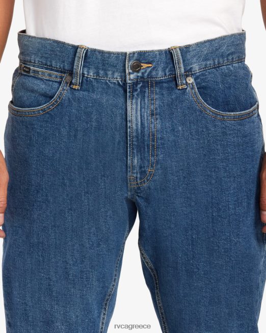 R422N8887 Σαββατοκύριακο σε ίσια εφαρμογή τζιν RVCA άνδρες ελαφρύ vintage πλύσιμο είδη ένδυσης