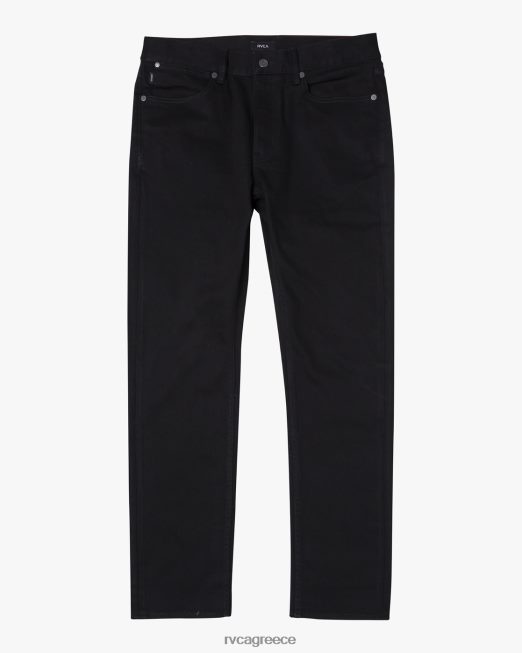 R422N8898 rockers skinny τζιν τζιν RVCA άνδρες μαύρο μαύρο είδη ένδυσης