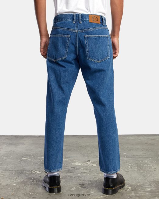 R422N8912 νέο τζιν τζιν με ίσια εφαρμογή RVCA άνδρες μπλε κολάρο είδη ένδυσης