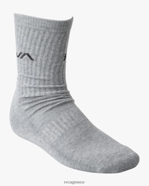 R422N8660 2 συσκευασίες βασικές κάλτσες πληρώματος με λογότυπο RVCA για άνδρες και γυναίκες μπλε αξεσουάρ