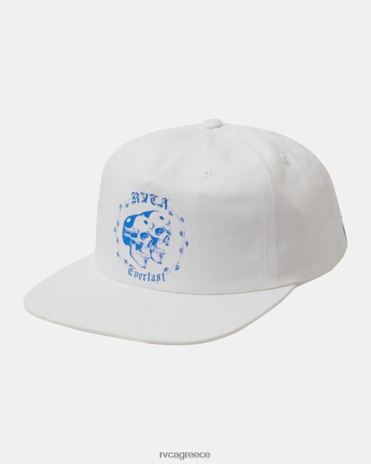 R422N873 καπέλο everlast x benjamin jeanjean snapback RVCA για άνδρες και γυναίκες υπόλευκο αξεσουάρ