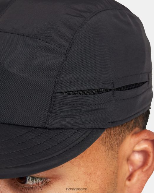 R422N8813 αουτσάιντερ καπάκι RVCA για άνδρες και γυναίκες μαύρος αξεσουάρ