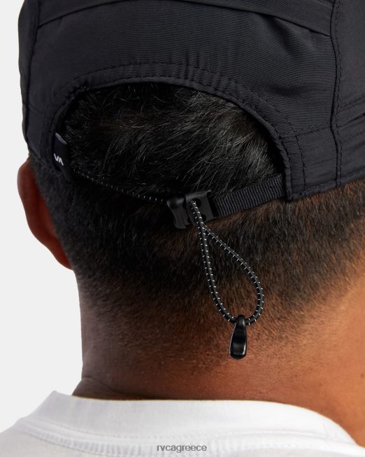 R422N8813 αουτσάιντερ καπάκι RVCA για άνδρες και γυναίκες μαύρος αξεσουάρ