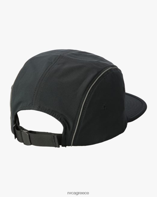 R422N8816 καπέλο yogger strapback RVCA για άνδρες και γυναίκες μαύρος αξεσουάρ