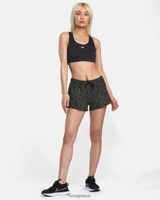 R422N81661 va βασικά χαμηλοκάβαλο αθλητικό σορτς γιόγκερ RVCA γυναίκες ζωική ελιά είδη ένδυσης