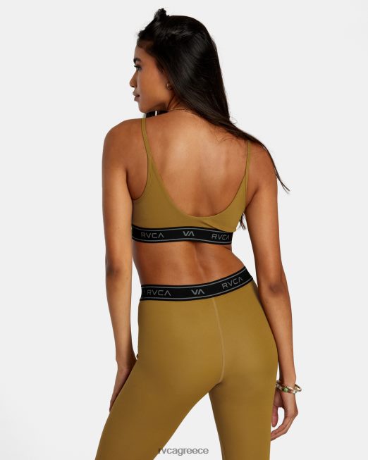 R422N81083 αθλητικό σουτιέν βάσης RVCA γυναίκες χώμα σιένης είδη ένδυσης