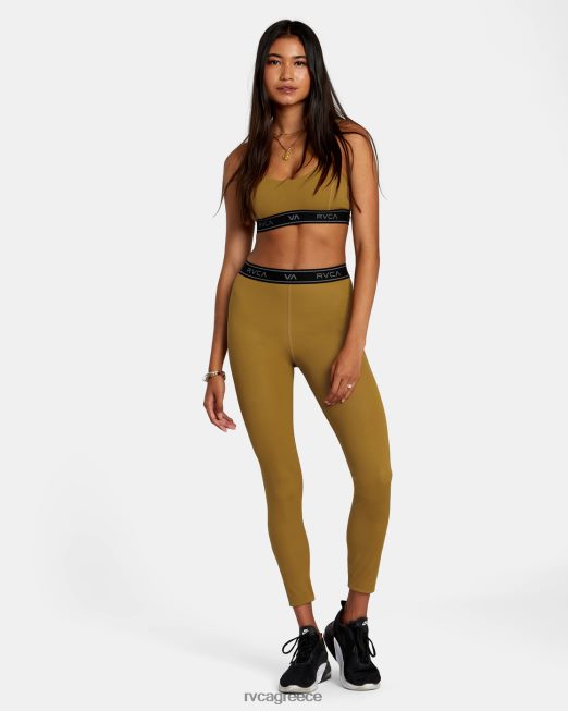 R422N81083 αθλητικό σουτιέν βάσης RVCA γυναίκες χώμα σιένης είδη ένδυσης