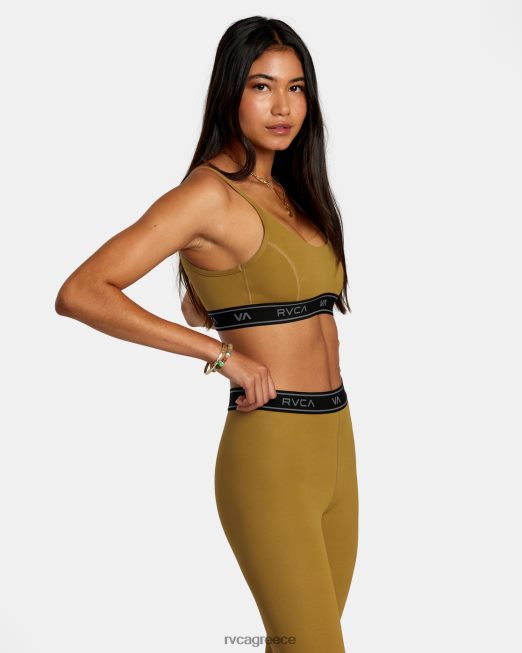 R422N81083 αθλητικό σουτιέν βάσης RVCA γυναίκες χώμα σιένης είδη ένδυσης