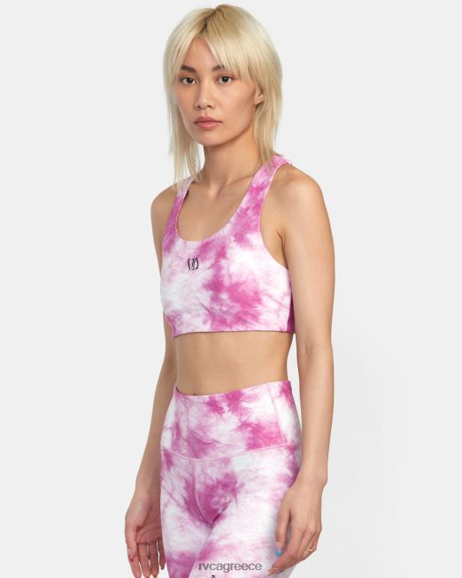 R422N81391 thug rose βασικό αθλητικό σουτιέν RVCA γυναίκες ροζ ροζ είδη ένδυσης