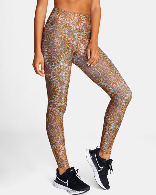 R422N81029 kelsey brookes και απαραίτητο κολάν RVCA γυναίκες μουσκιμόλη χρυσός είδη ένδυσης