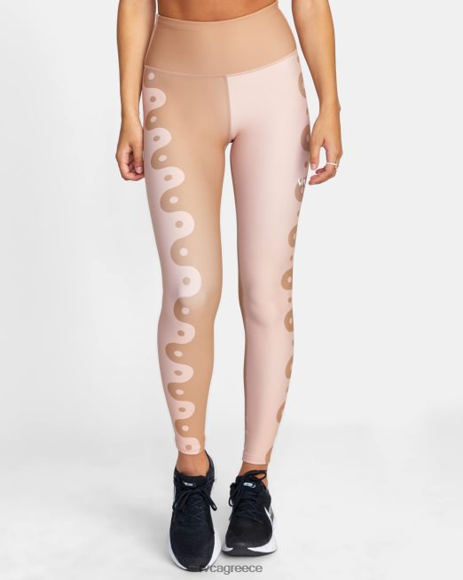 R422N81469 γραμμικό γιανγκ κολάν προπόνησης RVCA γυναίκες γραμμικό γιανγκ σκονισμένο τριαντάφυλλο είδη ένδυσης