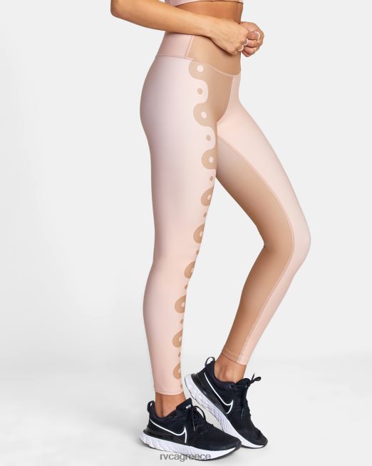 R422N81469 γραμμικό γιανγκ κολάν προπόνησης RVCA γυναίκες γραμμικό γιανγκ σκονισμένο τριαντάφυλλο είδη ένδυσης