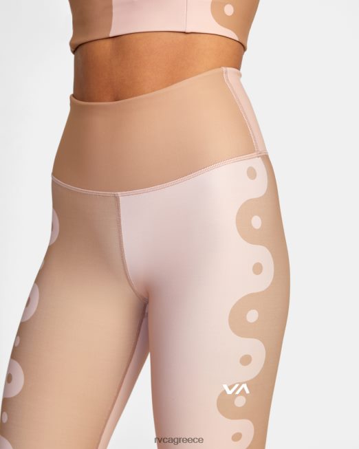 R422N81469 γραμμικό γιανγκ κολάν προπόνησης RVCA γυναίκες γραμμικό γιανγκ σκονισμένο τριαντάφυλλο είδη ένδυσης