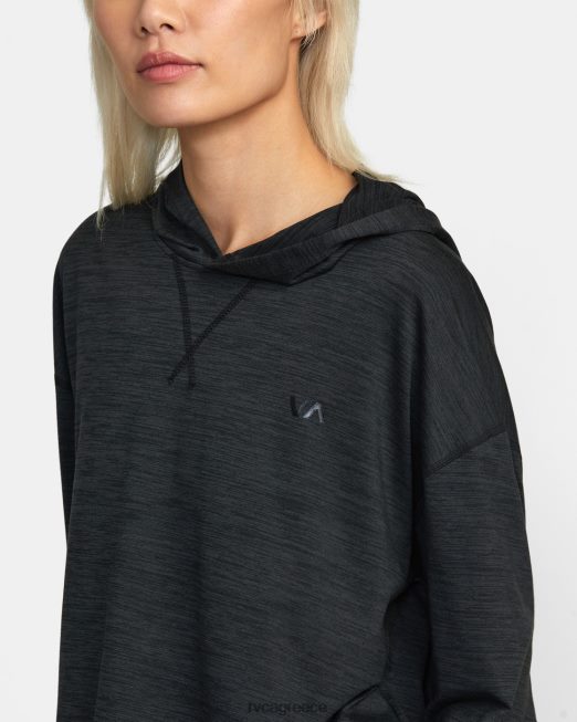 R422N81264 c-able cropped hoodie προπόνησης RVCA γυναίκες μαύρος είδη ένδυσης