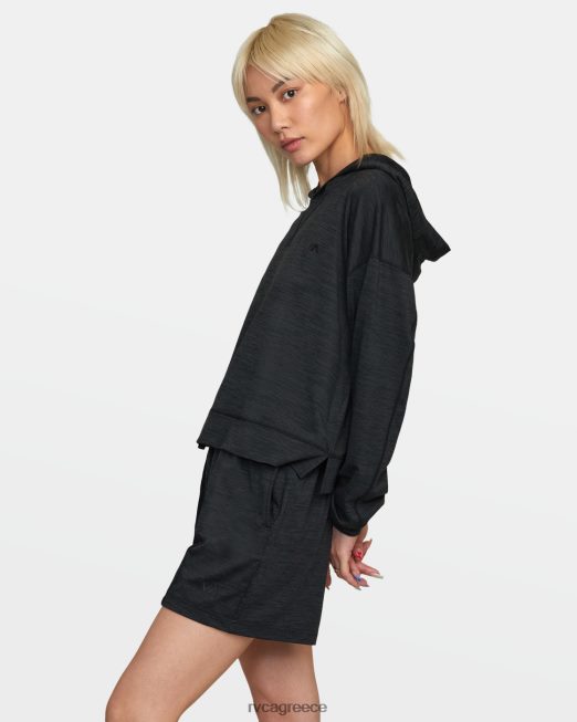 R422N81264 c-able cropped hoodie προπόνησης RVCA γυναίκες μαύρος είδη ένδυσης