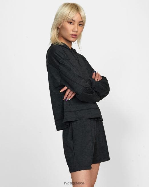 R422N81264 c-able cropped hoodie προπόνησης RVCA γυναίκες μαύρος είδη ένδυσης