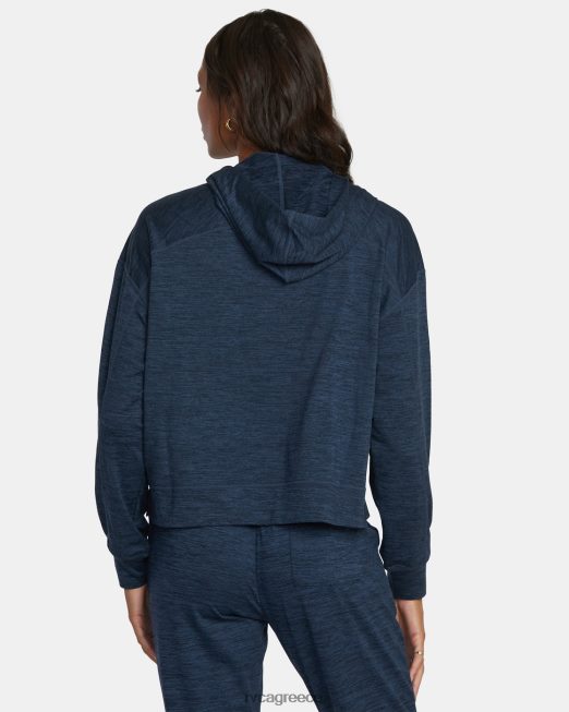 R422N81520 c-able cropped hoodie προπόνησης RVCA γυναίκες μεσάνυχτα είδη ένδυσης
