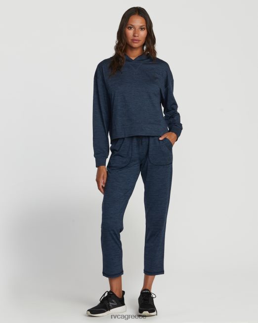 R422N81520 c-able cropped hoodie προπόνησης RVCA γυναίκες μεσάνυχτα είδη ένδυσης