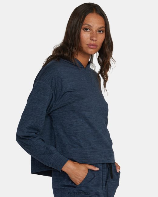 R422N81520 c-able cropped hoodie προπόνησης RVCA γυναίκες μεσάνυχτα είδη ένδυσης