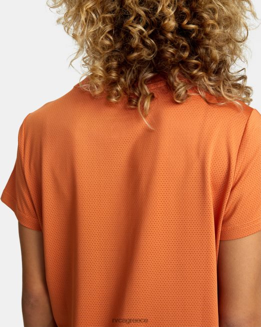 R422N81691 αθλητικό μπλουζάκι γυμναστικής RVCA γυναίκες κακάο είδη ένδυσης