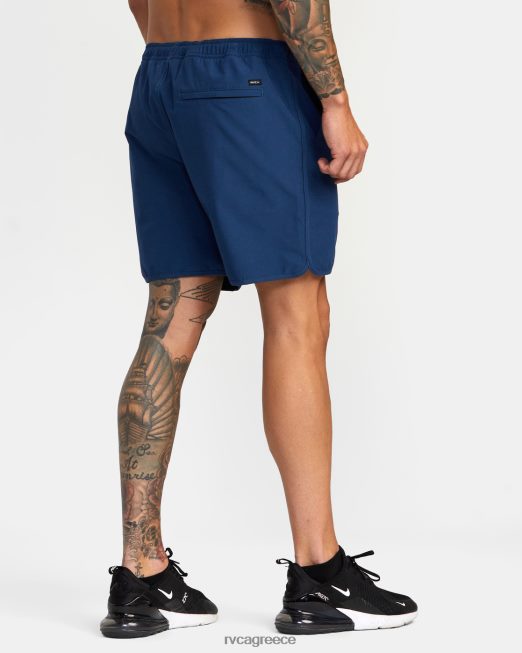 R422N81004 yogger υβριδικό ελαστικό αθλητικό σορτς μέσης 17 RVCA άνδρες μπλε του στρατού είδη ένδυσης