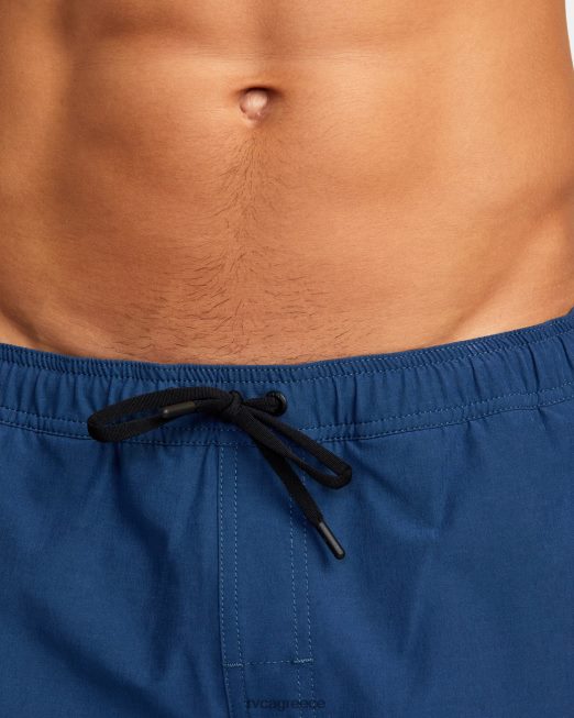 R422N81004 yogger υβριδικό ελαστικό αθλητικό σορτς μέσης 17 RVCA άνδρες μπλε του στρατού είδη ένδυσης