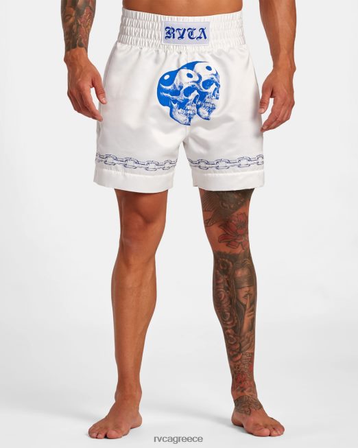 R422N8135 σορτς μποξ everlast x benjamin jeanjean RVCA άνδρες υπόλευκο είδη ένδυσης
