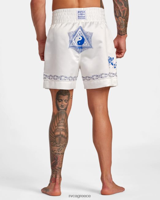 R422N8135 σορτς μποξ everlast x benjamin jeanjean RVCA άνδρες υπόλευκο είδη ένδυσης