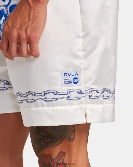 R422N8135 σορτς μποξ everlast x benjamin jeanjean RVCA άνδρες υπόλευκο είδη ένδυσης