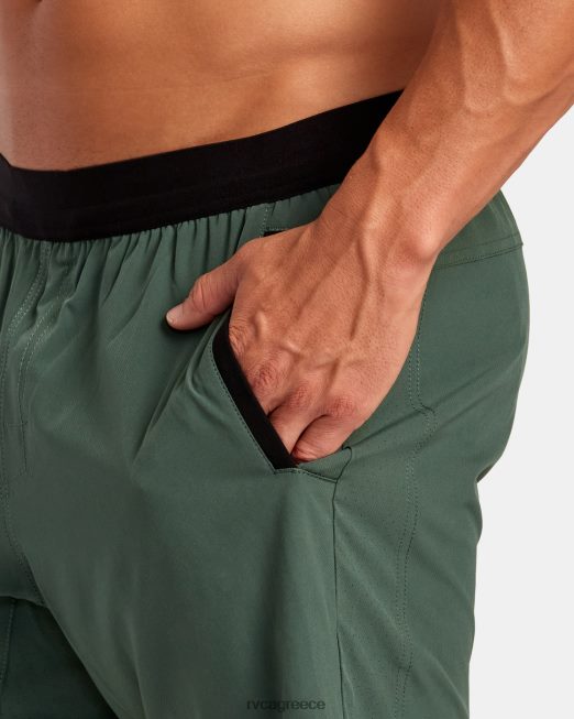 R422N8260 yogger συν 18 σορτς προπόνησης RVCA άνδρες σκούρος κάκτος είδη ένδυσης