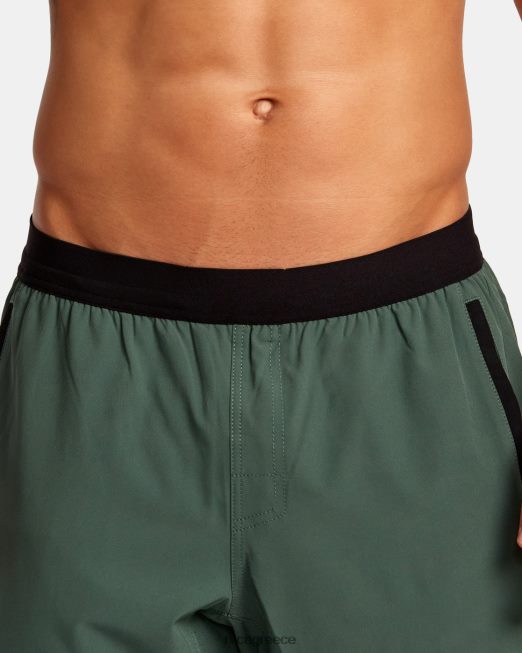 R422N8260 yogger συν 18 σορτς προπόνησης RVCA άνδρες σκούρος κάκτος είδη ένδυσης