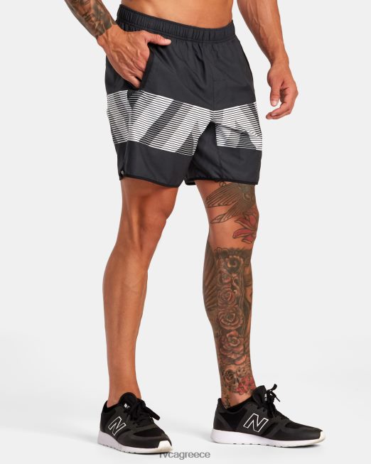 R422N8272 yogger iv ελαστικό σορτς μέσης 17 RVCA άνδρες μαύρο va blur είδη ένδυσης